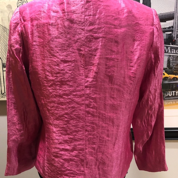 BNWOT Women’s Pink Iridescent Blazer by TanJay - Picture 6 of 11
